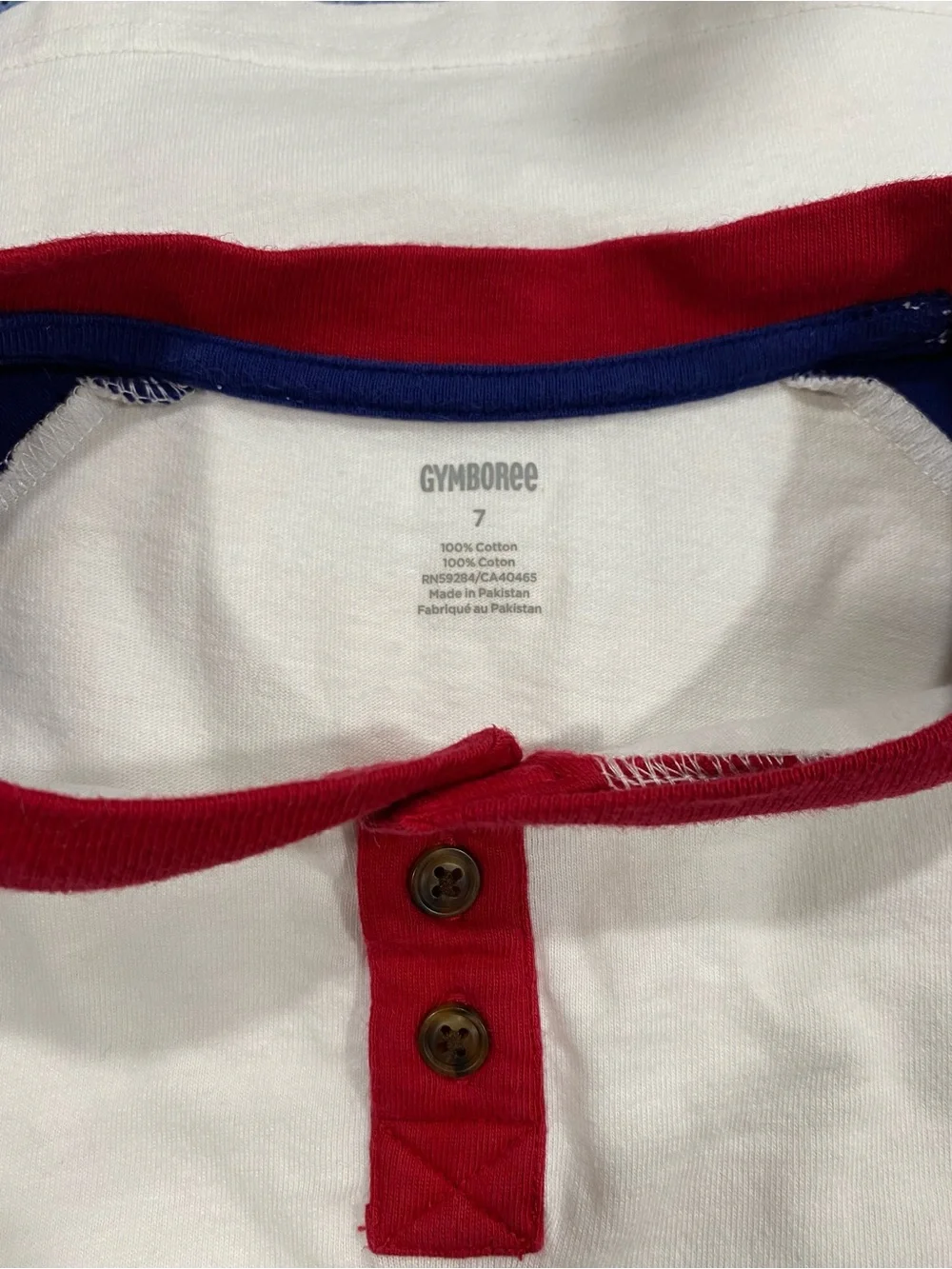 Gymboree Boys Patriotic Red White Blue Plaid Short Set Size 7